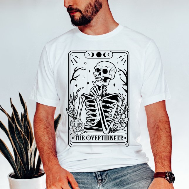 Camiseta O Esqueleto do Tarot do Pensador (Criador carregado)