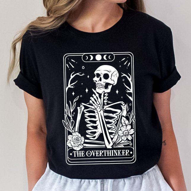 Camiseta O Esqueleto do Tarot do Pensador (Criador carregado)