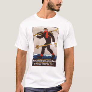 Camiseta O esqui de Loden veste o poster da propaganda do