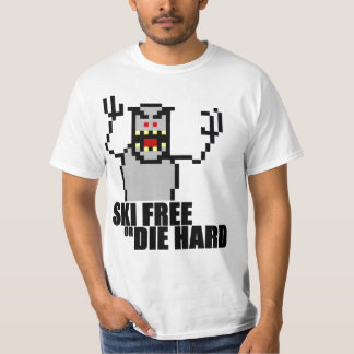 Camiseta O esqui livre ou morre duro