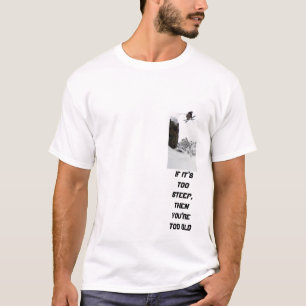 Camiseta o esqui, se é demasiado íngreme, a seguir você