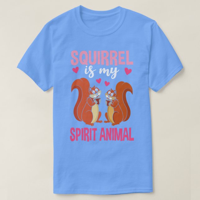 Camiseta O Esquilo É Meu Animal Espirituoso (Frente do Design)