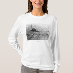 Camiseta O esquimó no barco feito com peles chamou um Omia