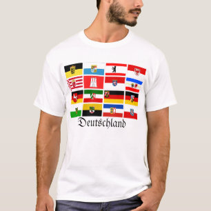 Camiseta O estado alemão dos Estados federados embandeira