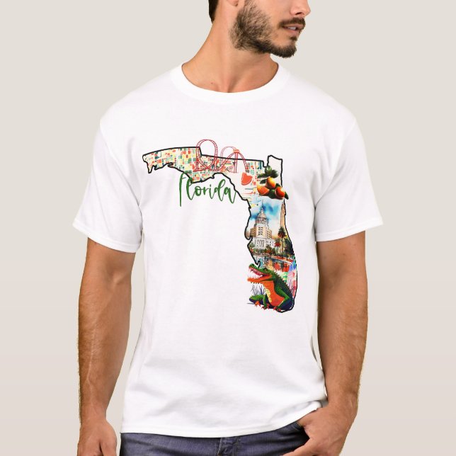 Camiseta O Estado Da Flórida (Frente)