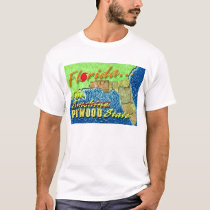 Camiseta O estado da madeira compensada