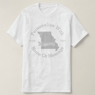 Camiseta O estado de Missouri PERSONALIZOU o t-shirt
