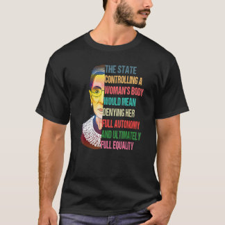Camiseta O Estado Que Controla Um Corpo De Mulher