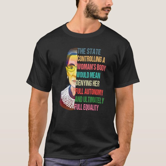 Camiseta O Estado Que Controla Um Corpo De Mulher (Frente)