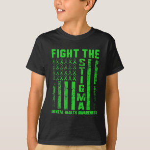 Camiseta O Estigma Conscientização da Saúde Mental Depressã