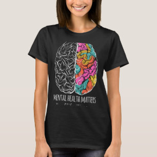 Camiseta O Estigma Problemas de Saúde Mental Sensibilização