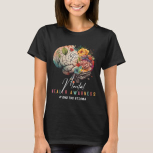 Camiseta O Estigma Problemas de Saúde Mental Sensibilização