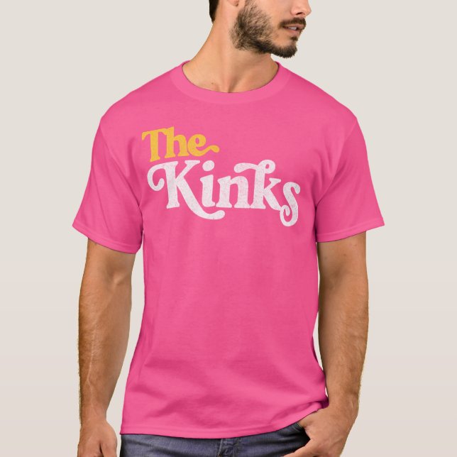 Camiseta O Estilo de Desvanecimento Retroativo dos Kinks (Frente)