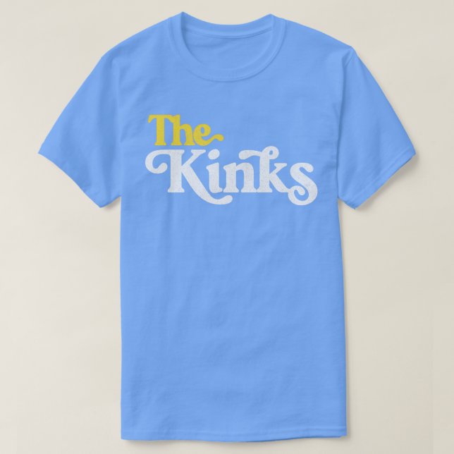 Camiseta O Estilo de Desvanecimento Retroativo dos Kinks (Frente do Design)