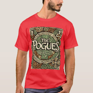 Camiseta O Estilo de Renascimento Celta de The Pogues