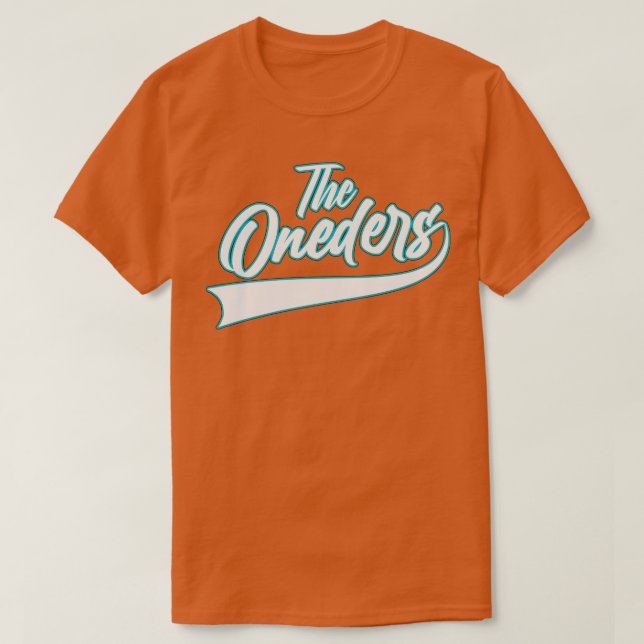 Camiseta O Estilo de Vintage dos Oneders Neon (Frente do Design)