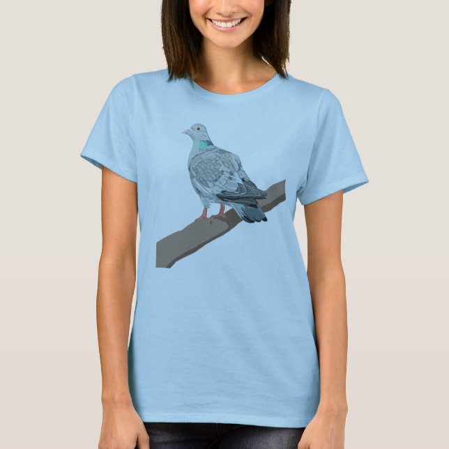 Camiseta O estoque mergulhou (os oenas do Columba) (Frente)