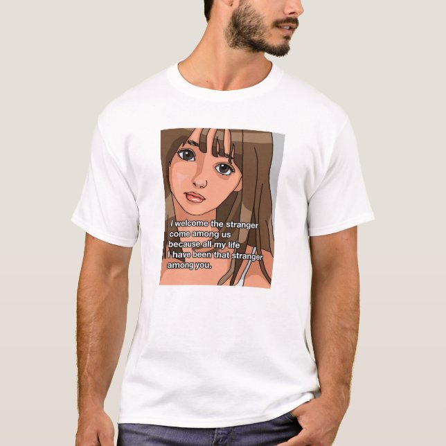 Camiseta O estranho entre vocês, Poster (Frente)