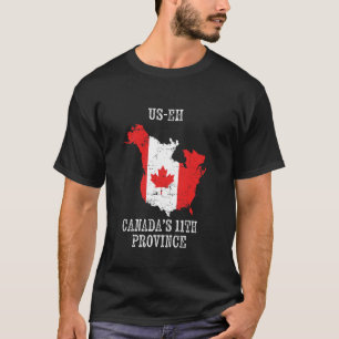 Camiseta O EUA Canadá 2019s 11ª Província Divertido US-EH U