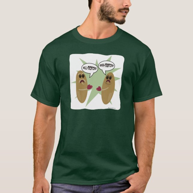 Camiseta O Excelente Amêndoa Debate Engraçado Cartoon Nut (Frente)