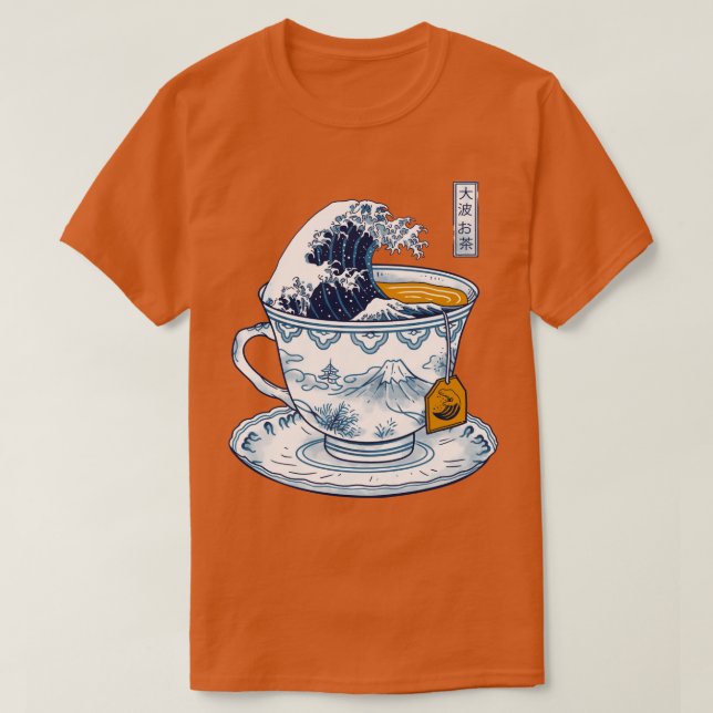 Camiseta O Excelente Kanagawa Tea (Frente do Design)