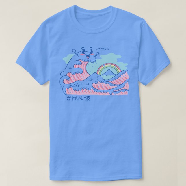 Camiseta O Excelente Kawaii Wave (Frente do Design)