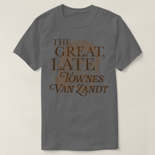 Camiseta O Excelente Late Townes Van Zandt (Frente do Design)