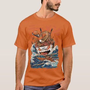 Camiseta O Excelente negro Ramen