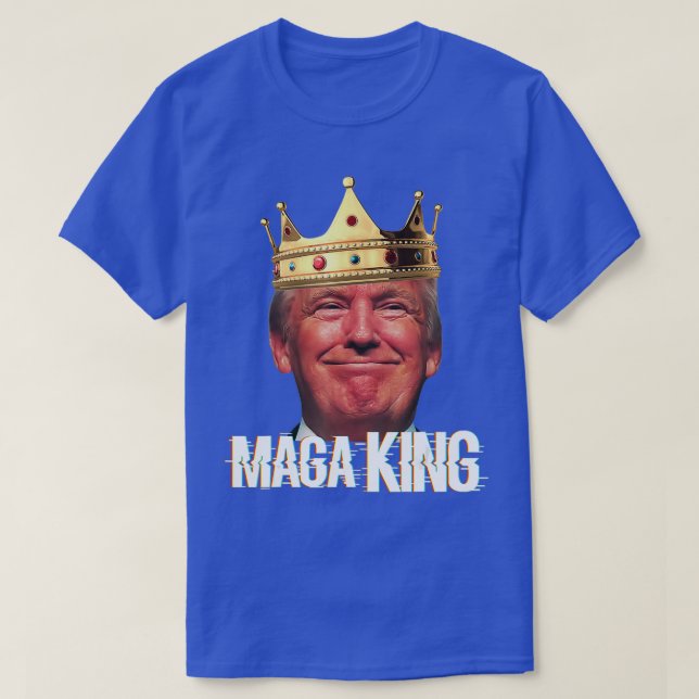 Camiseta O Excelente Rei Trump Ultra Maga Engraçado Trendên (Frente do Design)