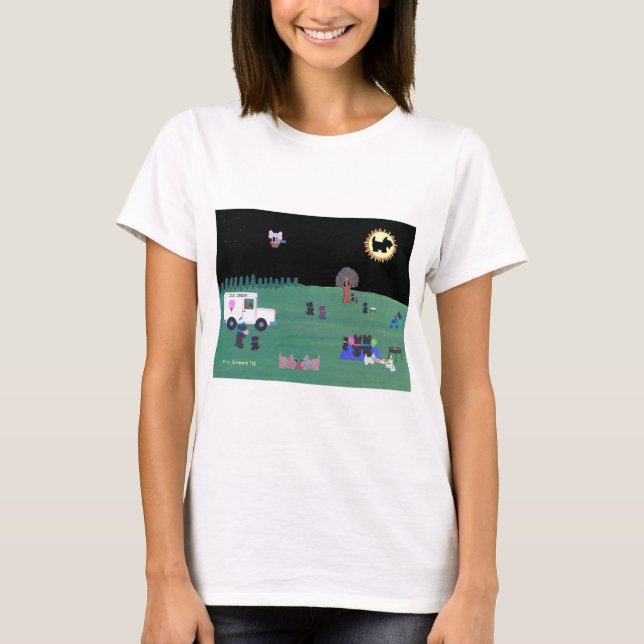 Camiseta O EXCELENTE SCOTTISH TERRIER ECLIPSE! Camiseta. (Frente)