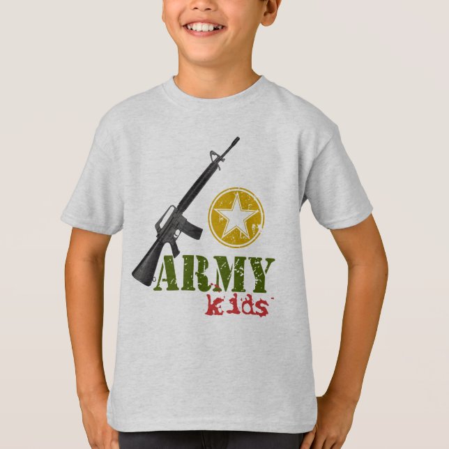 Camiseta O exército caçoa o t-shirt (Frente)