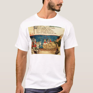 Camiseta O exército de Charlemagne e do transporte