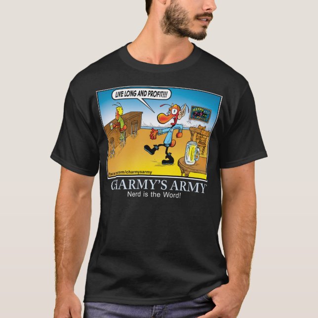 Camiseta O exército de Charmy - o nerd é a palavra (Frente)
