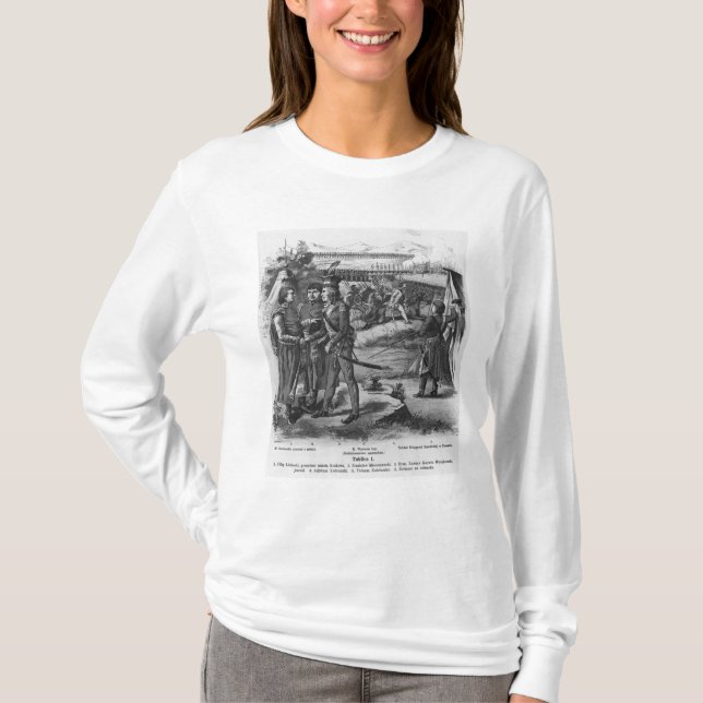 Camiseta O exército de Tadeusz Kosciuszko, 1794 (Frente)