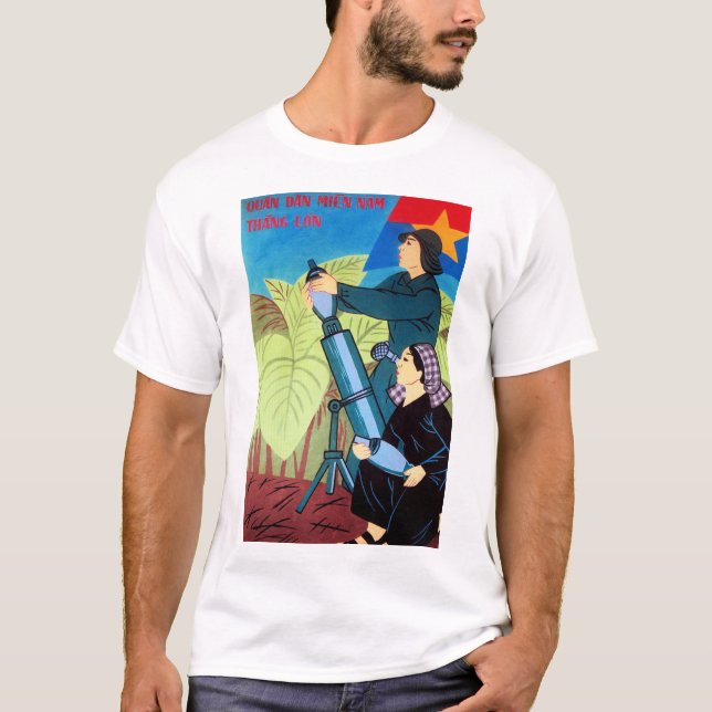 Camiseta O Exército do Vietnã do Sul Ganhou Grande! Propaga (Frente)