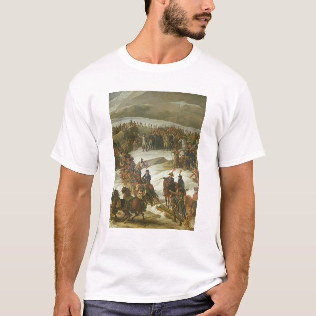 Camiseta O exército francês que cruza a passagem de St (Frente)