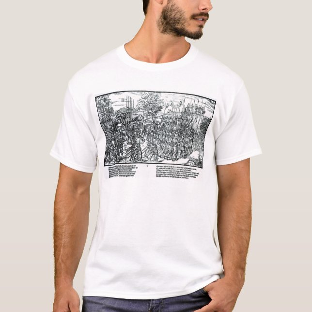 Camiseta O exército inglês que marcha com senhor Henry (Frente)