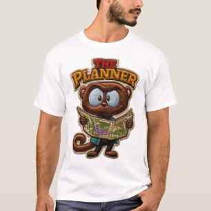 Camiseta O Explorador de Estilo de Remendo Embroiderado do