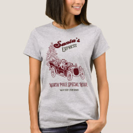 Camiseta O Expresso Vintage de Natal do Papai Noel