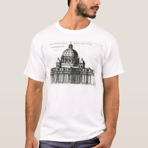 Camiseta O exterior da basílica de St Peter em Roma