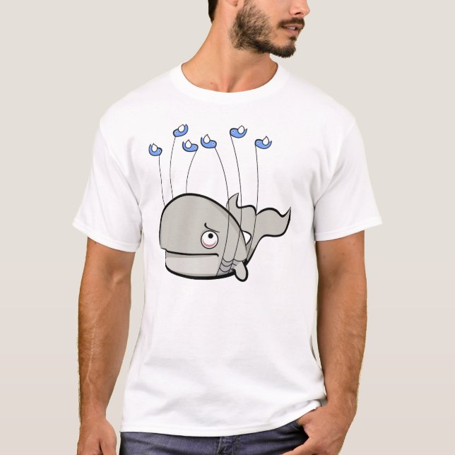 Camiseta O failwhale está ocupando minha mente (Frente)