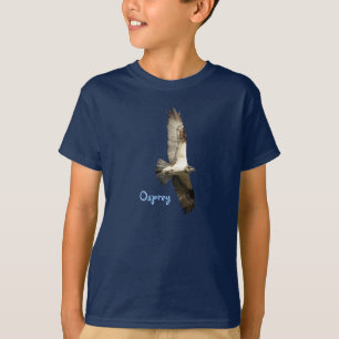 Camiseta O falcão de peixes crescente do Osprey caçoa o