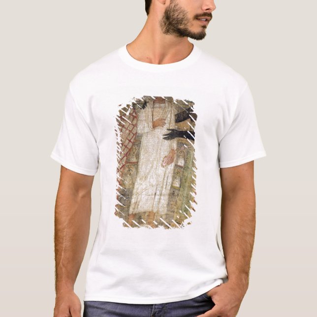 Camiseta O falecido e sua mamã protegidos por Anubis (Frente)