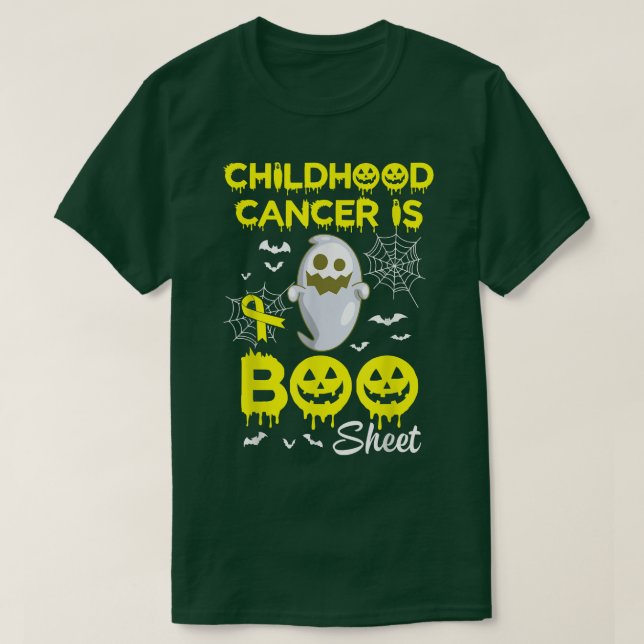 Camiseta O Fantasma Com Cancer De Infância Aranha É Folha D (Frente do Design)
