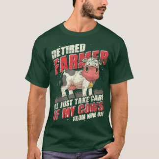 Camiseta O Farmário Aposentado Vai Apenas Cuidar Das Minhas