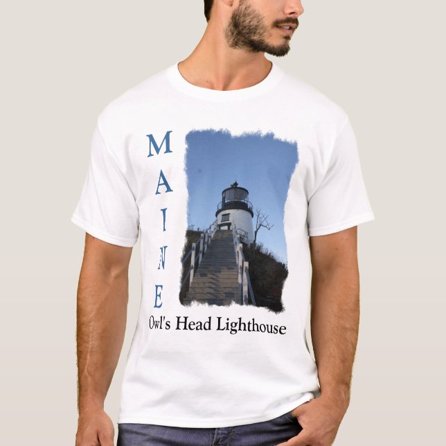 Camiseta O farol principal da coruja (Frente)
