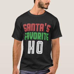 Camiseta O Favorito do Papai Noel Ho Piada Natal Bagunceiro
