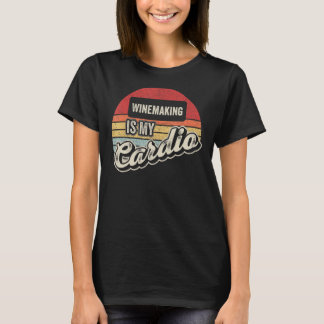 Camiseta O Fazer De Vinho É O Meu Fabricante De Vintagem De