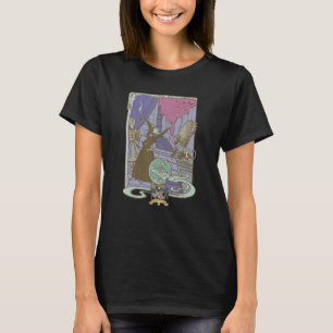 Camiseta O Feiticeiro da Ilustração da Vintagem da Bruxa Má