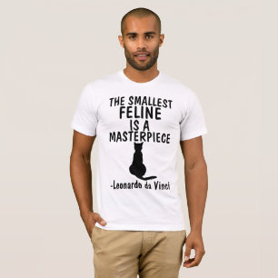 Camiseta O FELINO O MENOR É uma OBRA-PRIMA, t-shirt do CAT